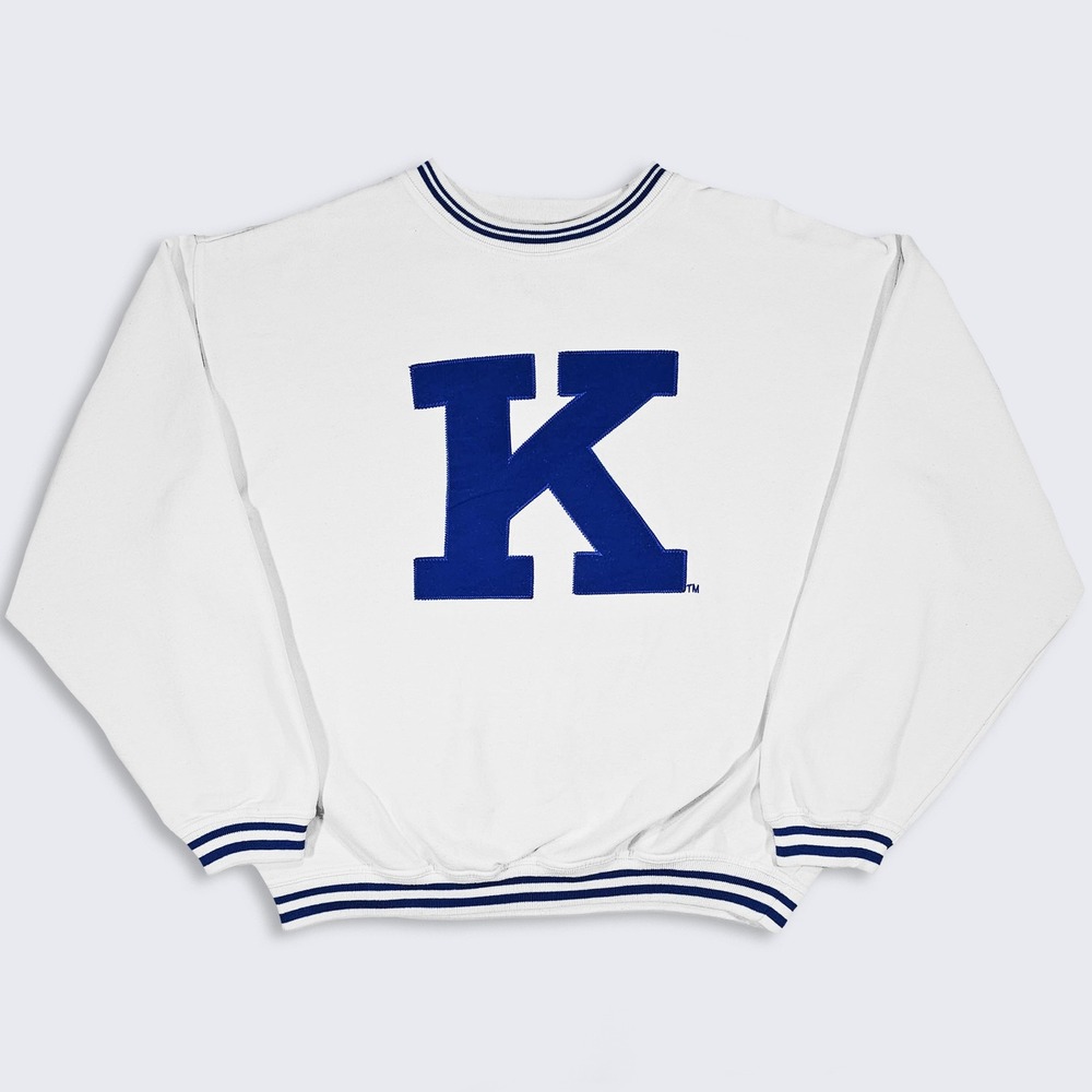 Kentucky Wildcats Vintage 90s Big K White Crewneck Sweatshirt